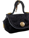 MiniBag in vera pelle fatta a mano con moschettone – portacuffie, portamonete e accessorio multifunzione